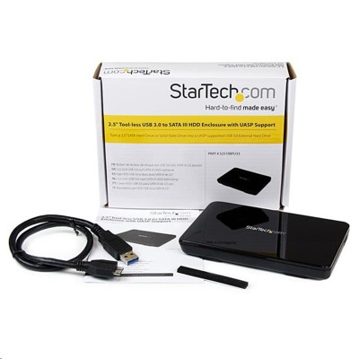 Kabinett för 2.5" HDD/SSD, SATA3, USB 3.0 - Svart#3