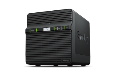 Synology DiskStation DS420j, 4-bay NAS, Quad Core 1,4 GHz CPU, 1 GB RAM
