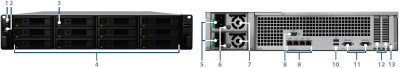 Synology RackStation RS3617RPxs, 12-bay NAS, 2U, Intel Xeon Quad Core 2,4 GHz, 8 GB ECC RAM, 4xGigaLAN#3