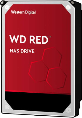 6 TB WD Red, 5400 rpm, 256 MB cache SATA3, optimerad för NAS med 24/7 drift