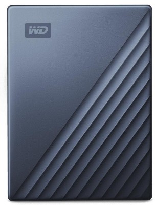 2 TB WD My Passport Ultra, 2.5", USB-C 3.2 Gen1, inkl. adapter till USB-A - Blå