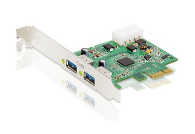 ATEN PCI-Express x1 kort, USB 3.0, 2xTyp A portar(2 ext), Molex-ström