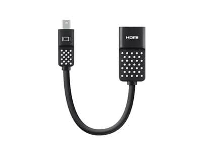 Adapter Mini DisplayPort till HDMI, 4K, 10 cm - Svart