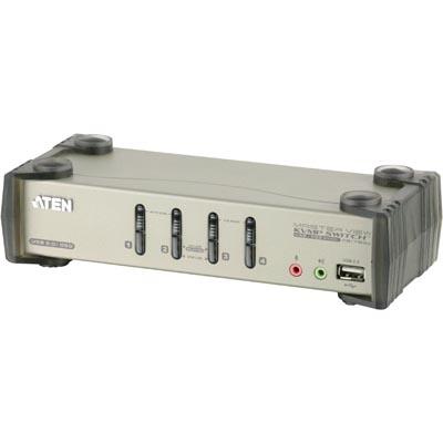 Aten KVM-switch, 4PC USB, SoHo, inkl kablar