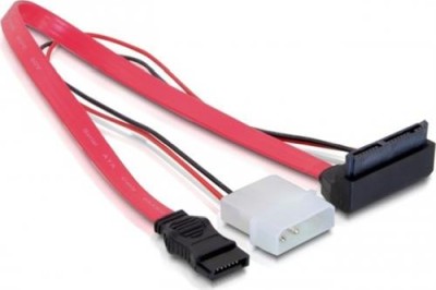 DeLOCK Micro SATA adapterkabel, SATA och ström till Micro SATA ho (7+7+2-pin), 30 cm