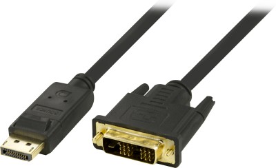 DisplayPort till DVI-D-kabel, Single Link, 1 meter - Svart