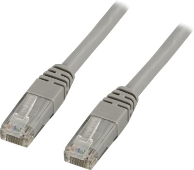 Nätverkskabel oskärmad Cat.6, RJ45, 1 meter - Grå