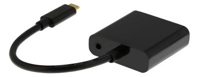 DELTACO USB-C till VGA adapter, USB typ C hane - VGA hona + 3,5mm#2