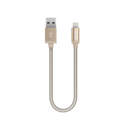 Kanex Durabraid USB-A till Lightningkabel 15cm - Guld