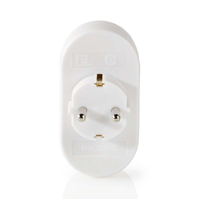 Stickkontakt Splitter Jordad Kontakt Vit#4
