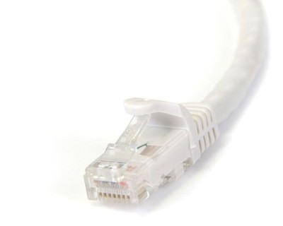 Nätverkskabel oskärmad Cat.6, RJ45, 5 meter - Vit