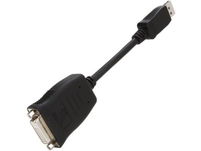 Adapter DisplayPort till DVI, aktiv, 1920x1200@60Hz - Svart