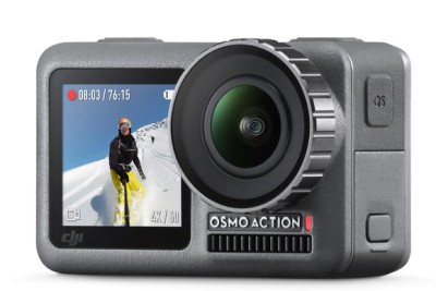 DJI Osmo Action, actionkamera 12 Mpixel, 4K/60fps, damm-/vattentålig, MicroSD, WiFi, Bluetooth