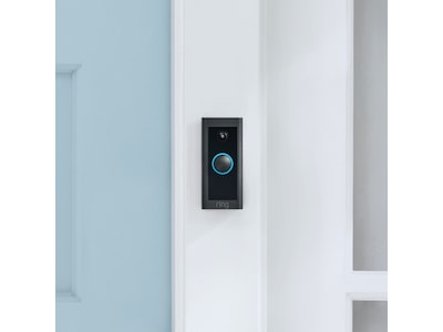 Ring Video Doorbell Wired - Dörrklocka - trådlös - 802.11b/g/n - 2.4 Ghz - svart