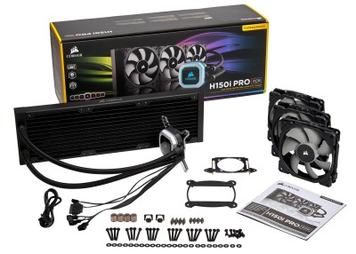 Corsair Hydro H150i Pro Advanced RGB Lighting and Fan control, multiplatform, 360mm radiator#2