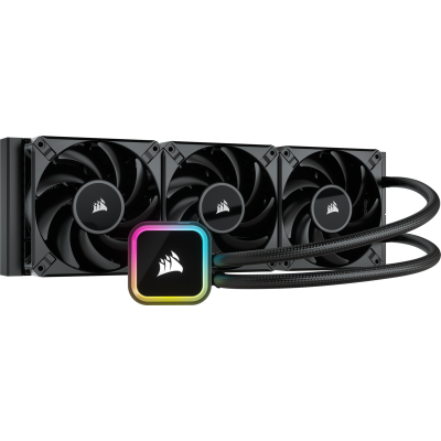 Corsair iCUE H150i ELITE, 360mm, 3x120mm fläktar, aRGB - Svart#1