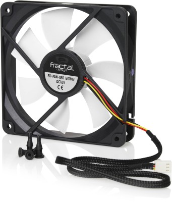 Fläkt 120 mm Fractal Design, 15 dB, 1000 rpm, 38.3 cfm, Rev. 2, retail