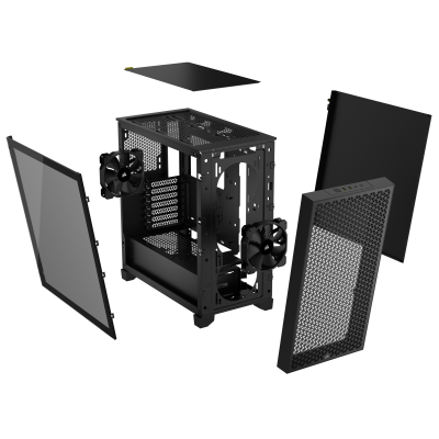 Corsair 3000D Airflow Mid-Tower Case Black, Tempered Glass, ATX - Svart#5