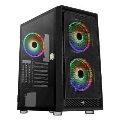 Aerocool Graphite v3, ATX, TG, aRGB - Svart