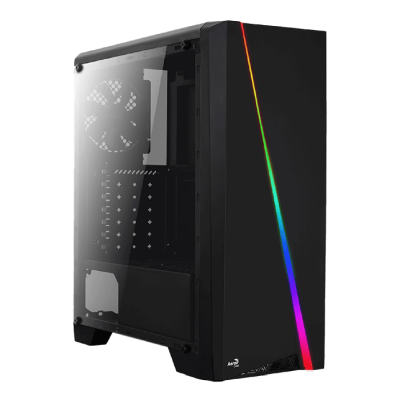 Aerocool Cylon Black, ATX, RGB - Svart