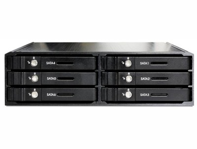 DeLOCK Hårddiskkassett för 6xSATA/SSD, 1x5,25"-plats,  svart#5