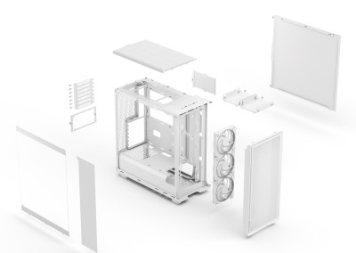 Fractal Design Epoch White TG RGB Clear Tint, ATX - Vit#11