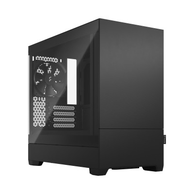 Fractal Design Pop Mini Silent Tempered Glass Clear Tint, MicroATX - Svart