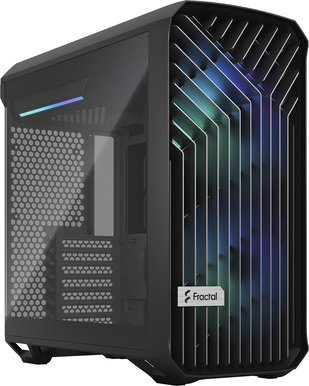 Fractal Design Torrent Compact, ATX, RGB - Svart, Ljus TG