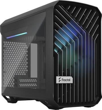 Fractal Design Torrent Nano, Mini-ITX, RGB - Svart, Ljus TG