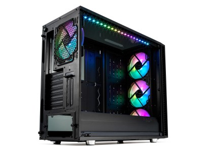 Fractal Design Define S2 Vision RGB, ATX, 4x140mm LED-fläktar, Tempered Glass - Svart#3