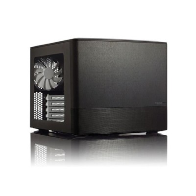 Fractal Design Node 804 Black Windowed, MicroATX, 3x120mm fläktar, fönster - Svart