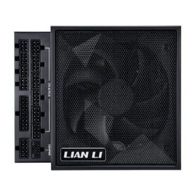 Lian Li EDGE 1000 BLACK, 1000W, ATX 3.1, 120 mm fläkt, löstagbara kablar, 80PLUS Platinum - Svart