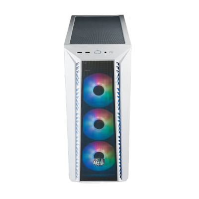 Cooler Master MasterBox 520 Mesh White, ATX, fönster i härdat glas, 3x120mm ARGB-fläktar - Vit#2