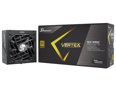 Seasonic Vertex GX 850W, ATX 3.0, 135 mm fläkt, 80PLUS Gold, semipassivt, löstagbara kablar#1