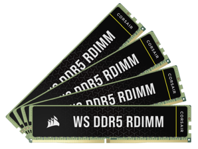 128 GB (4x32GB) DDR5-5600 Corsair WS RDIMM CL40, AMD EXPO / XMP