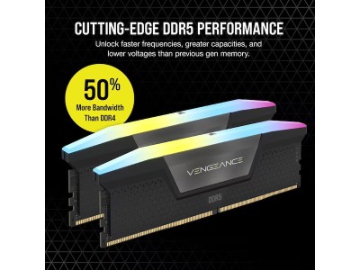 32 GB (2x16GB) DDR5-6400 Corsair Vengeance RGB CL36, XMP - Svart#3