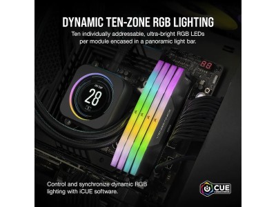 32 GB (2x16GB) DDR5-6400 Corsair Vengeance RGB CL36, XMP - Svart#4