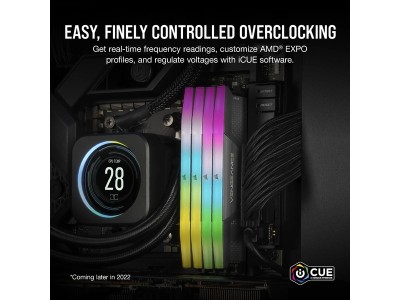 64 GB (2x32GB) DDR5-6000 Corsair Vengeance CL30, AMD EXPO - Svart#5