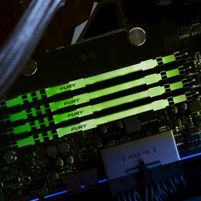 128 GB (4x32GB) DDR4-2666 Kingston FURY Beast RGB CL16 - Svart#5