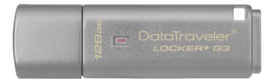 128 GB Kingston DataTraveler Locker+ G3, USB 3.0, w/Hardware encryption, USBtoCloud