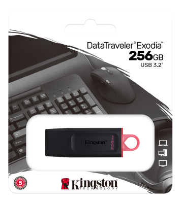 256 GB Kingston DataTraveler Exodia M, USB 3.2, Svart/Blågrön#2