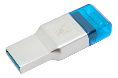 USB 3.0-kortläsare Kingston MobileLite DUO 3C (microSDHC/microSDXC), USB-A och USB-C