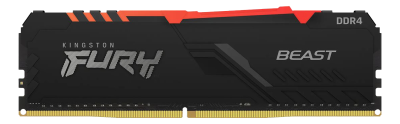 16 GB DDR4-3600 Kingston FURY Beast RGB CL18 - Svart