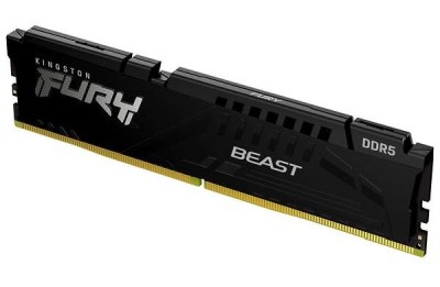 16 GB DDR5-5200 Kingston FURY Beast Black CL40, XMP - Svart