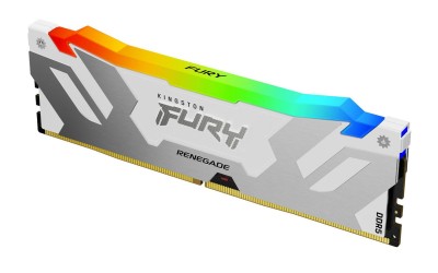 16 GB DDR5-6000 Kingston FURY Renegade White RGB CL32, XMP - Vit/Silver