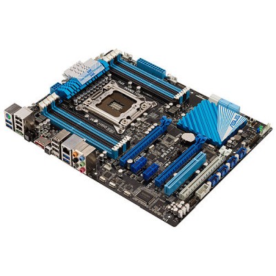 Asus P9X79, Intel 2011, X79, SLI+CrossfireX, 3xPCI Express, ATX, 8xDDR3, SATA3 RAID, eSATA, 7.1 audio, USB 3.0, 1xGigaLAN