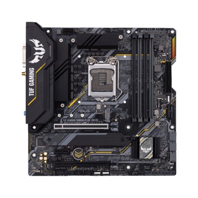 Asus TUF B460M-Plus Gaming (Wi-Fi), Intel LGA1200, B460, PCI Express, MicroATX, 4xDDR4, 2xM.2 + SATA3, DVI/HDMI/DP, 7.1 audio, GigaLAN, WiFi 6, Bluetooth, Aura Sync RGB