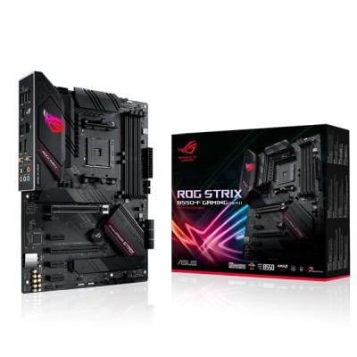 Asus ROG STRIX B550-F GAMING (WI-FI), AMD Socket AM4, B550, ATX, 4xDDR4, CrossFireX, 2xPCI Express, 2xM.2 + SATA3 RAID, HDMI/DP, 7.1-ljud, USB-C, 2.5Gbe LAN, WiFi 6, Bluetooth, Aura Sync RGB#1