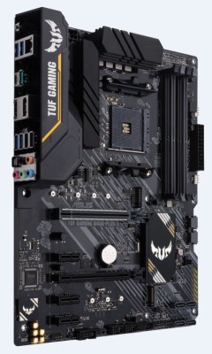 Asus TUF B450-PLUS II GAMING, AMD Socket AM4, B450, ATX, 4xDDR4, CrossFireX, 2xPCI Express, M.2 + SATA3 RAID, DVI/HDMI, 7.1-ljud, USB-C, GigaLAN, Aura RGB