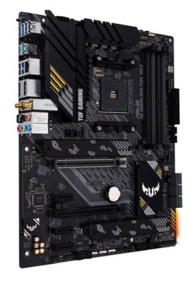 Asus TUF GAMING B550-PLUS (Wi-Fi) II, AMD Socket AM4, ATX, 4xDDR4, 2xPCI Express, 2xM.2 + SATA3 RAID, HDMI/DP, 7.1-ljud, USB-C, 2.5Gbe LAN, WiFi 6, Bluetooth, Aura Sync RGB#1